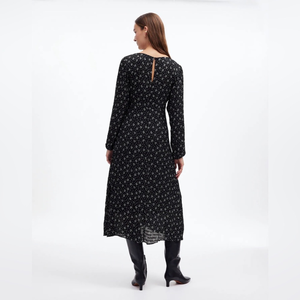 Madewell Ruched Midi Dress - Picture 2 of 9